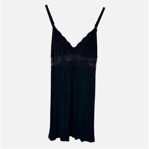 Natori Josie Extra Soft Nightie/ Negligee - BLACK